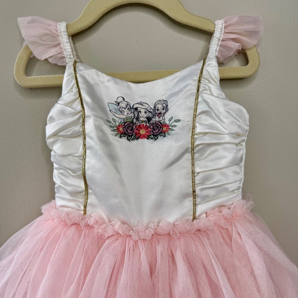 DISNEY Tinker Bell Ariel Belle Tutu Leotard 4 4T Animators Collection Dress Up - Picture 3 of 12